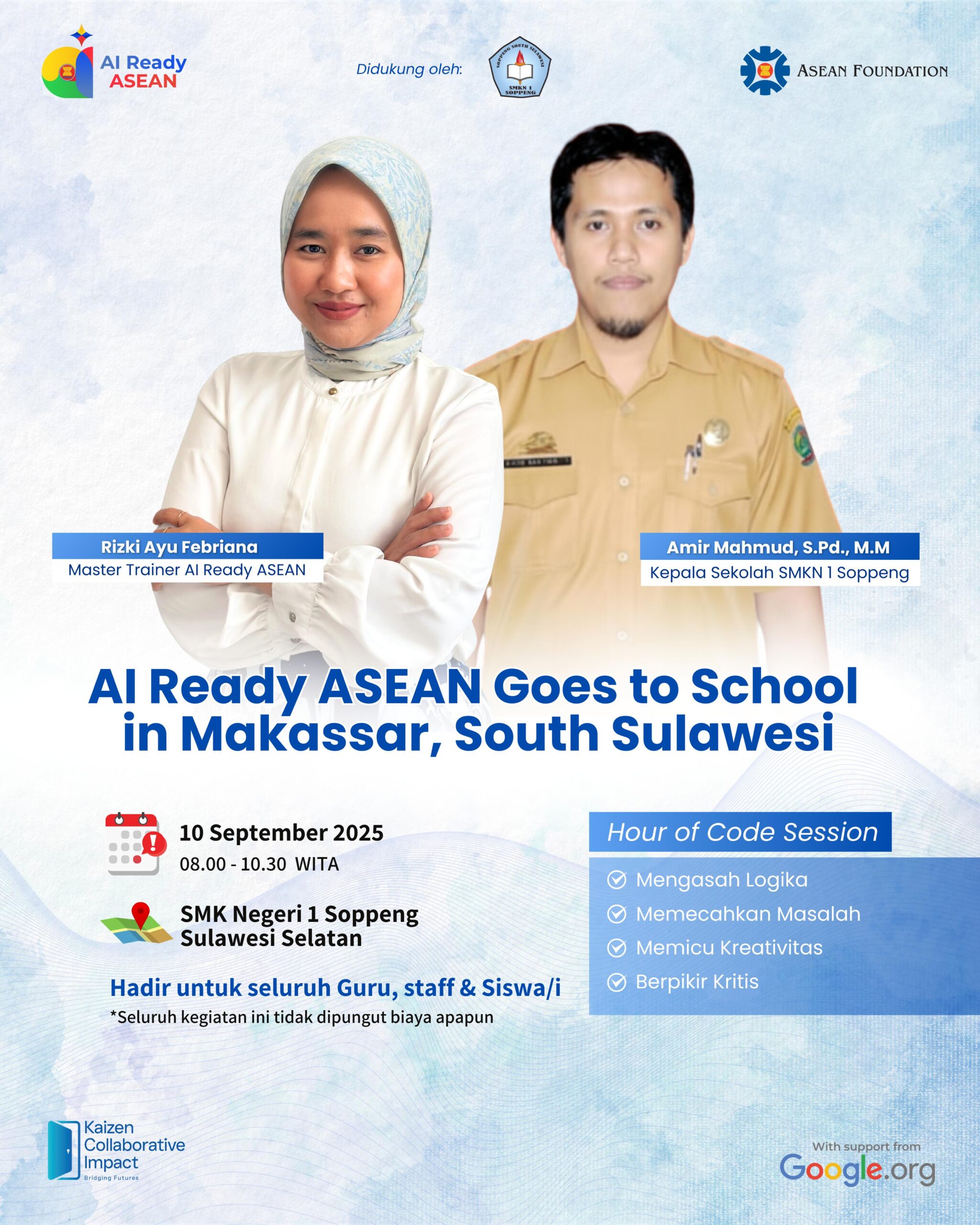 Read more about the article SMKN 1 Soppeng Gelar Kegiatan Hour of Code Bersama ASEAN Foundation dan Google.org